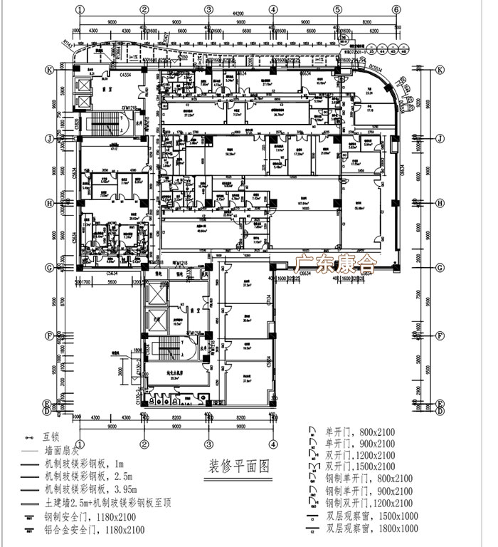 医疗器械车间平面图