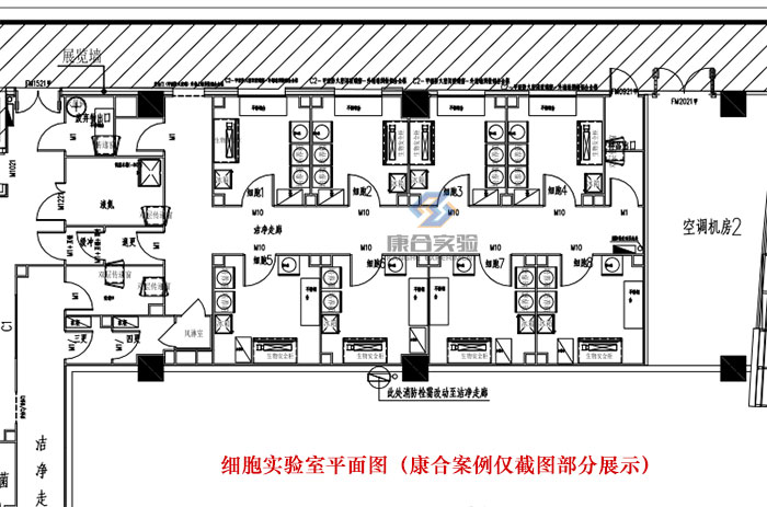 细胞实验室平面图