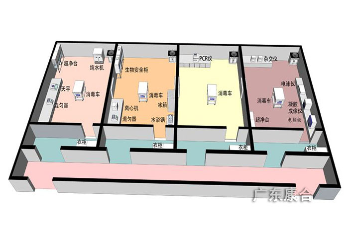 pcr实验室规划图