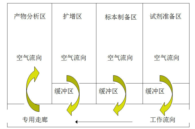 pcr实验室平面图