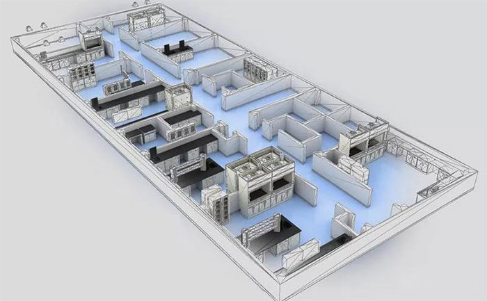 检测实验室规划设计三维图